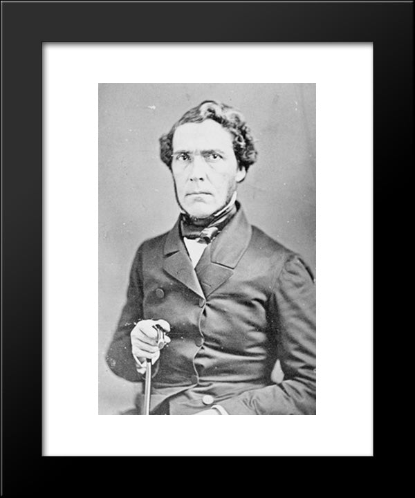 Juan Bautista Ceballos (Cevallos), Half-Length Portrait, Facing Front 20x24 Black Modern Wood Framed Art Print Poster by Library of Congress