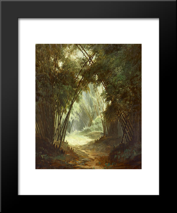 Bamboo Forest 20x24 Black Modern Wood Framed Art Print Poster by Suriosubroto, Abdullah