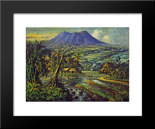 Suburnya Negeriku 20x24 Black Modern Wood Framed Art Print Poster by Suriosubroto, Abdullah