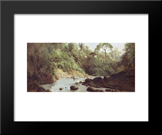 The River 20x24 Black Modern Wood Framed Art Print Poster by Suriosubroto, Abdullah