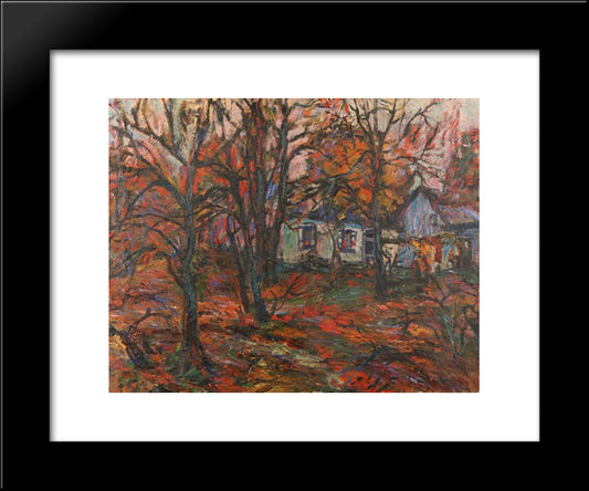 Beyond The Trees 20x24 Black Modern Wood Framed Art Print Poster by Manievich, Abraham