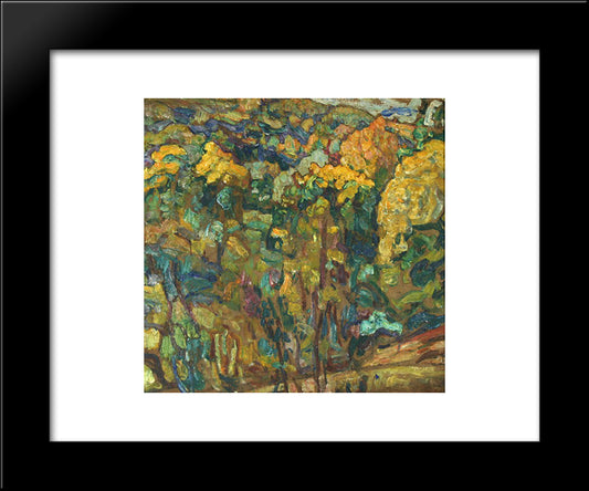 Rural Landscape 20x24 Black Modern Wood Framed Art Print Poster by Manievich, Abraham