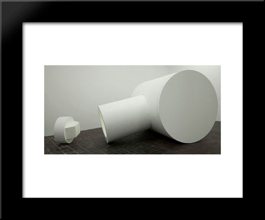 Cell 20x24 Black Modern Wood Framed Art Print Poster by Absalon