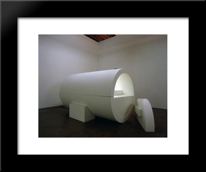Cell No. 2 20x24 Black Modern Wood Framed Art Print Poster by Absalon