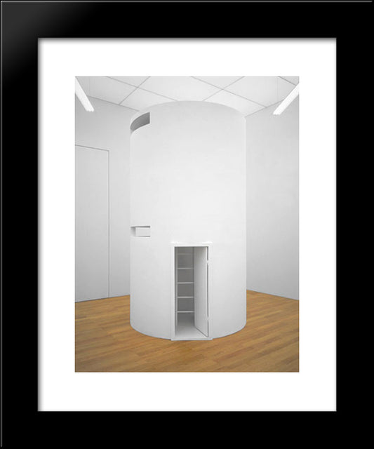 Cell No. 5 20x24 Black Modern Wood Framed Art Print Poster by Absalon