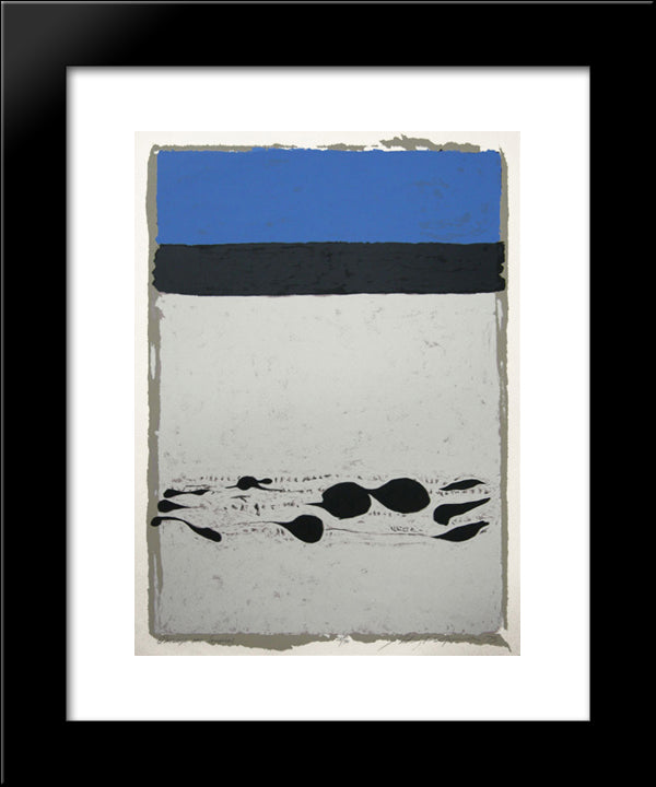 Passages Des Soupias 20x24 Black Modern Wood Framed Art Print Poster by Yunkers, Adja