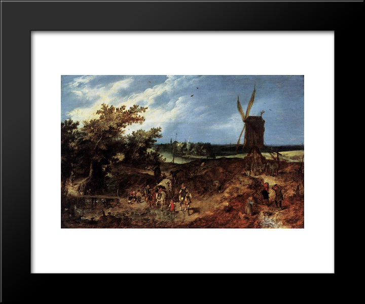 Summer 20x24 Black Modern Wood Framed Art Print Poster by Venne, Adriaen van de