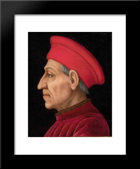 Cosimo De' Medici 20x24 Black Modern Wood Framed Art Print Poster by Bronzino, Agnolo