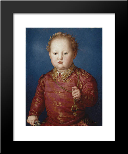 Don Garcia De' Medici 20x24 Black Modern Wood Framed Art Print Poster by Bronzino, Agnolo