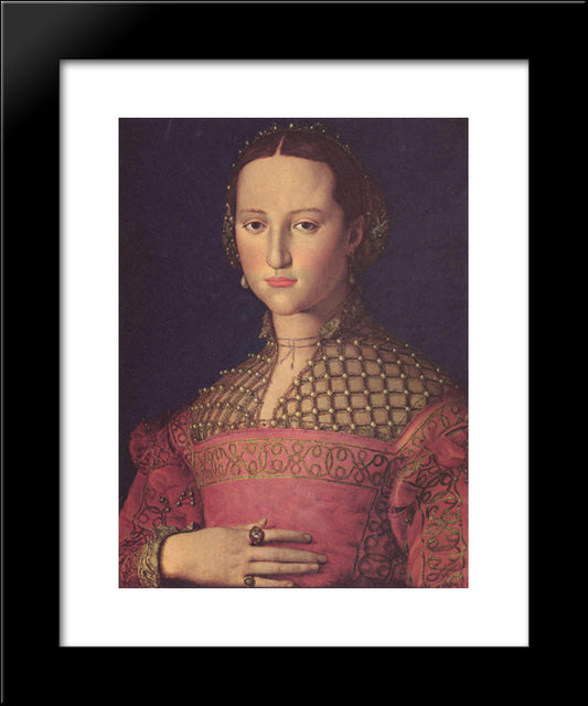 Eleonora Da Toledo 20x24 Black Modern Wood Framed Art Print Poster by Bronzino, Agnolo