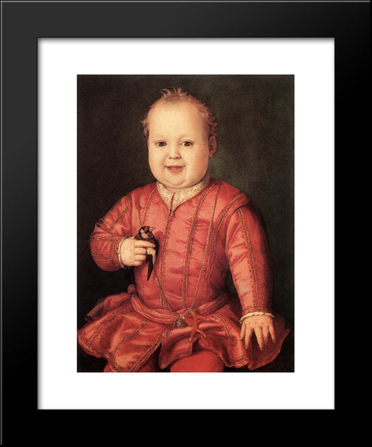 Portrait Of Giovanni De' Medici 20x24 Black Modern Wood Framed Art Print Poster by Bronzino, Agnolo