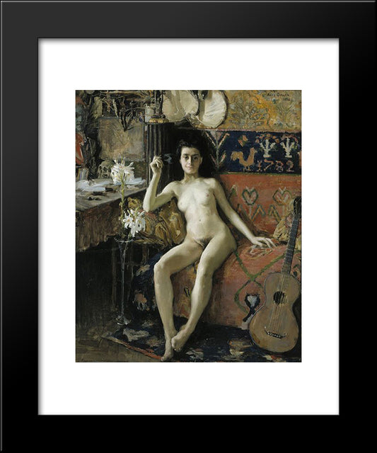 Demasquee 20x24 Black Modern Wood Framed Art Print Poster by Gallen Kallela, Akseli