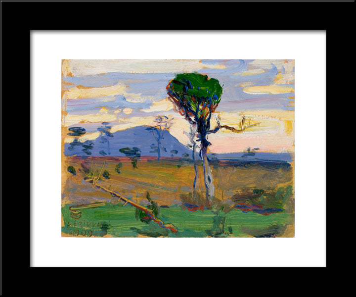 Mt. Donia Sabuk 20x24 Black Modern Wood Framed Art Print Poster by Gallen Kallela, Akseli