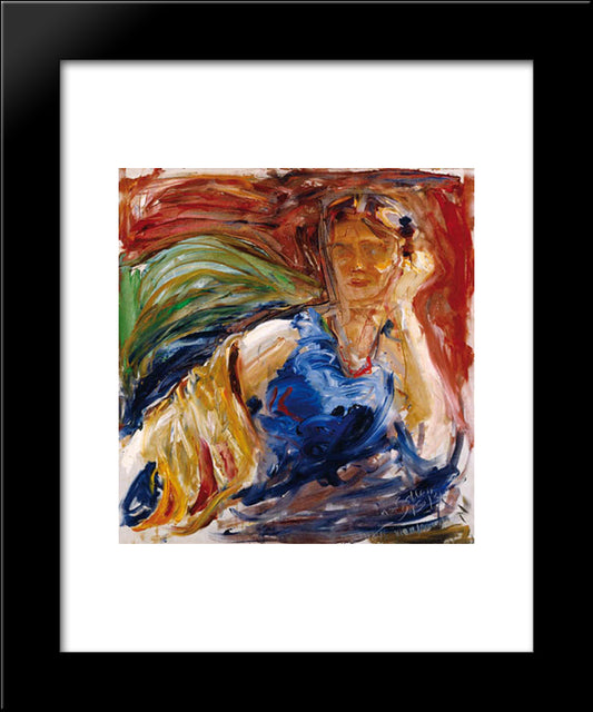 Portrait Of Phyllis Sjostrom 20x24 Black Modern Wood Framed Art Print Poster by Gallen Kallela, Akseli