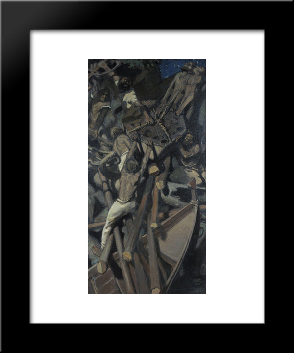 The Abduction Of Sampo 20x24 Black Modern Wood Framed Art Print Poster by Gallen Kallela, Akseli