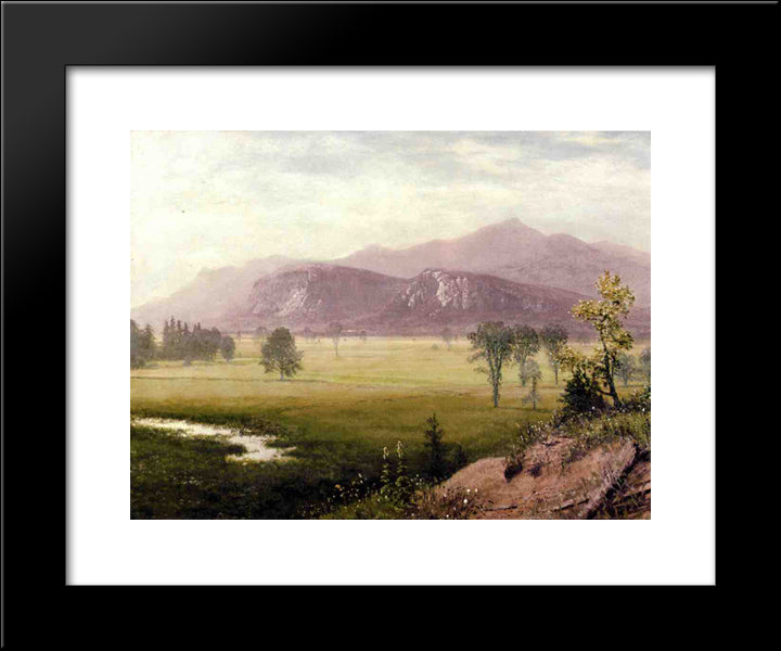 Conway Meadows, New Hampshire 20x24 Black Modern Wood Framed Art Print Poster by Bierstadt, Albert