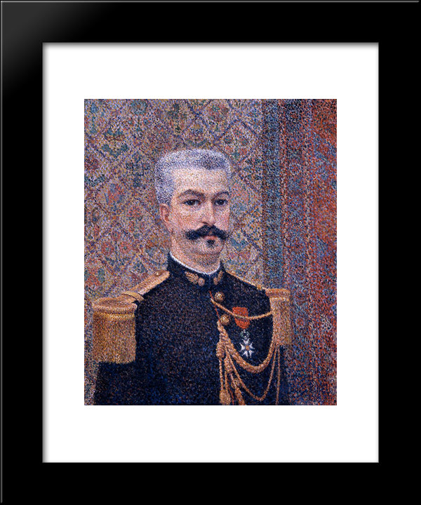 Portrait Of Monsieur Pool 20x24 Black Modern Wood Framed Art Print Poster by Pillet Albert Dubois