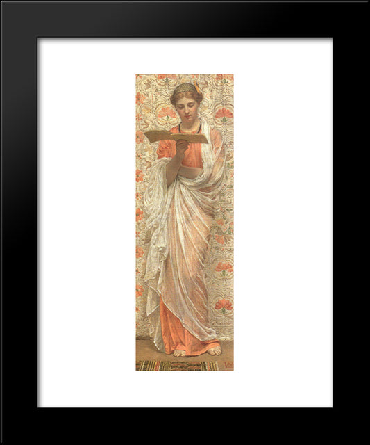 A Reader 20x24 Black Modern Wood Framed Art Print Poster by Moore, Albert Joseph