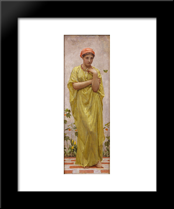 A Study In Yellow 20x24 Black Modern Wood Framed Art Print Poster by Moore, Albert Joseph