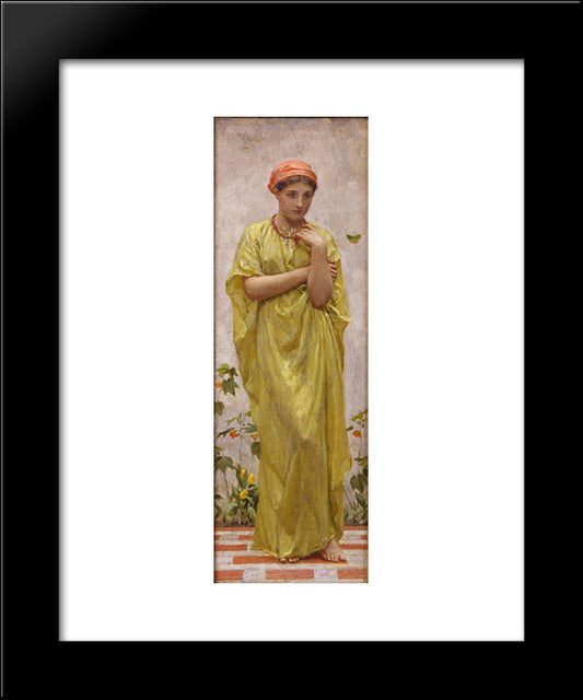 A Study In Yellow 20x24 Black Modern Wood Framed Art Print Poster by Moore, Albert Joseph