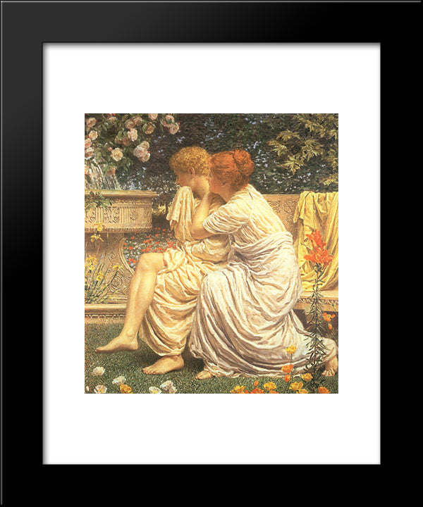 An Idyll 20x24 Black Modern Wood Framed Art Print Poster by Moore, Albert Joseph