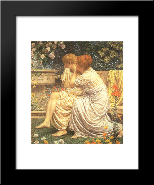 An Idyll 20x24 Black Modern Wood Framed Art Print Poster by Moore, Albert Joseph