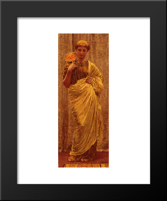 The Gilded Fan 20x24 Black Modern Wood Framed Art Print Poster by Moore, Albert Joseph