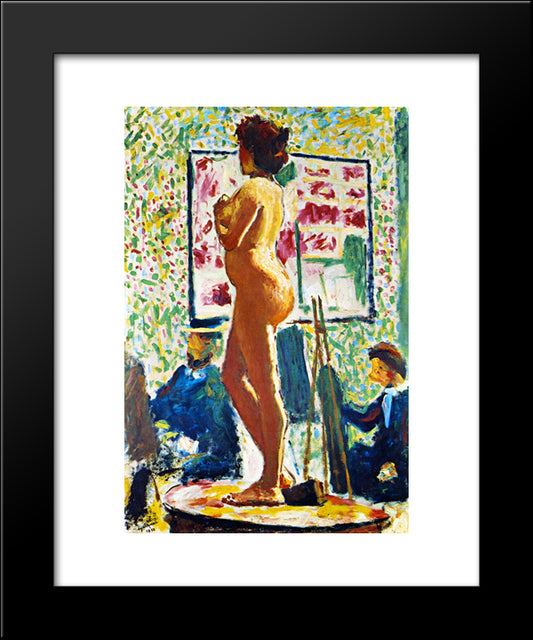 Life Class At The Ecole Des Beaux-Arts (Fauvist Nude) 20x24 Black Modern Wood Framed Art Print Poster by Marquet, Albert