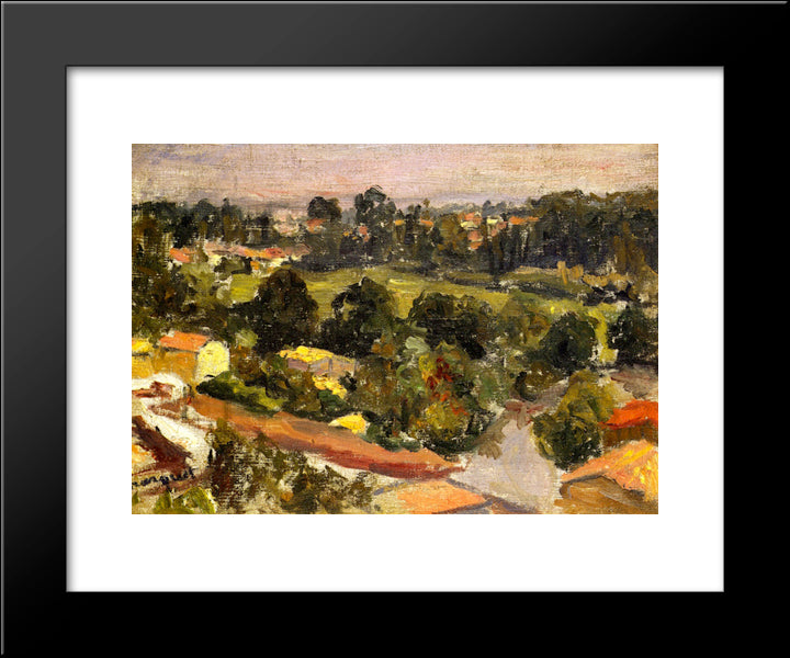 Parisian Suburb 20x24 Black Modern Wood Framed Art Print Poster by Marquet, Albert