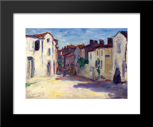 Pons, Charente-Maritime 20x24 Black Modern Wood Framed Art Print Poster by Marquet, Albert