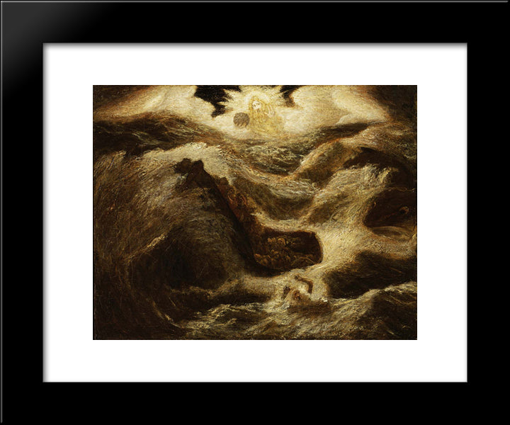 Jonah 20x24 Black Modern Wood Framed Art Print Poster by Pinkham Ryder, Albert