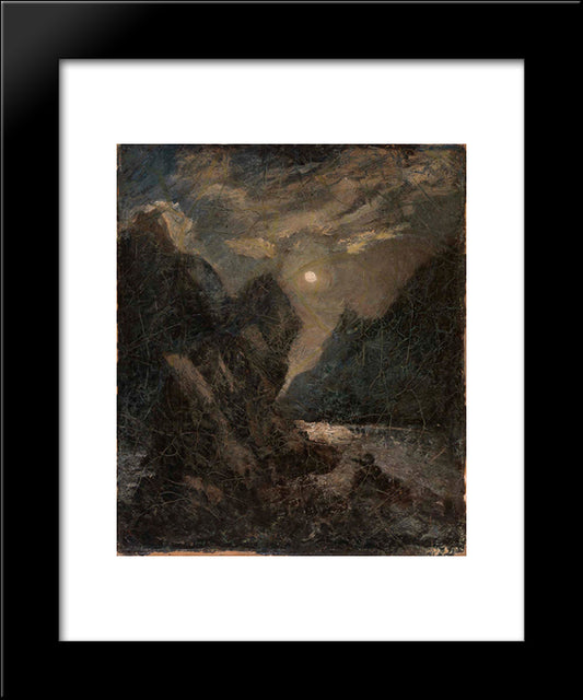 Lorelei 20x24 Black Modern Wood Framed Art Print Poster by Pinkham Ryder, Albert