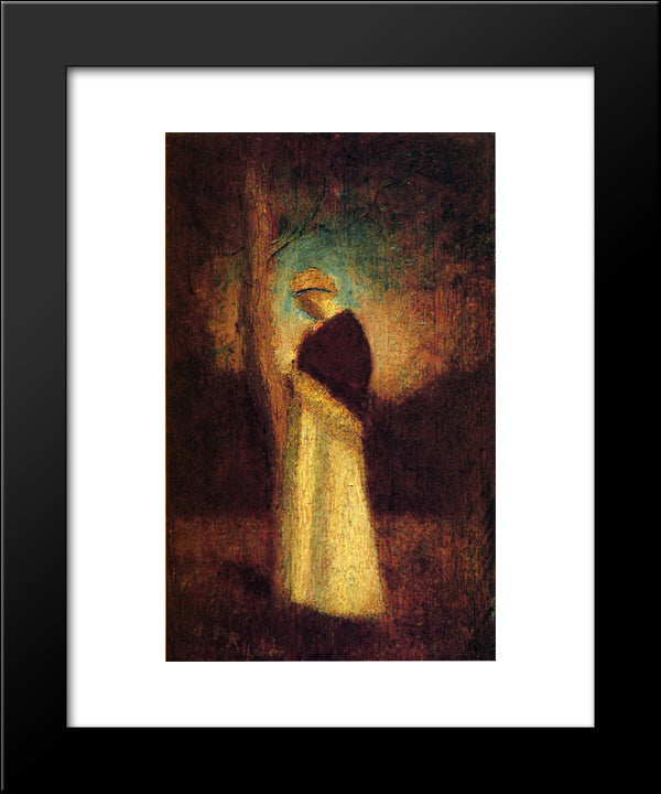 Spirit Of Autumn 20x24 Black Modern Wood Framed Art Print Poster by Pinkham Ryder, Albert