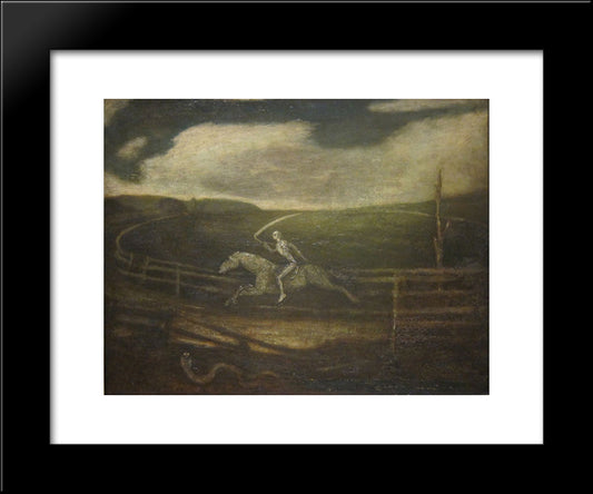The Race Track (Death On A Pale Horse) 20x24 Black Modern Wood Framed Art Print Poster by Pinkham Ryder, Albert