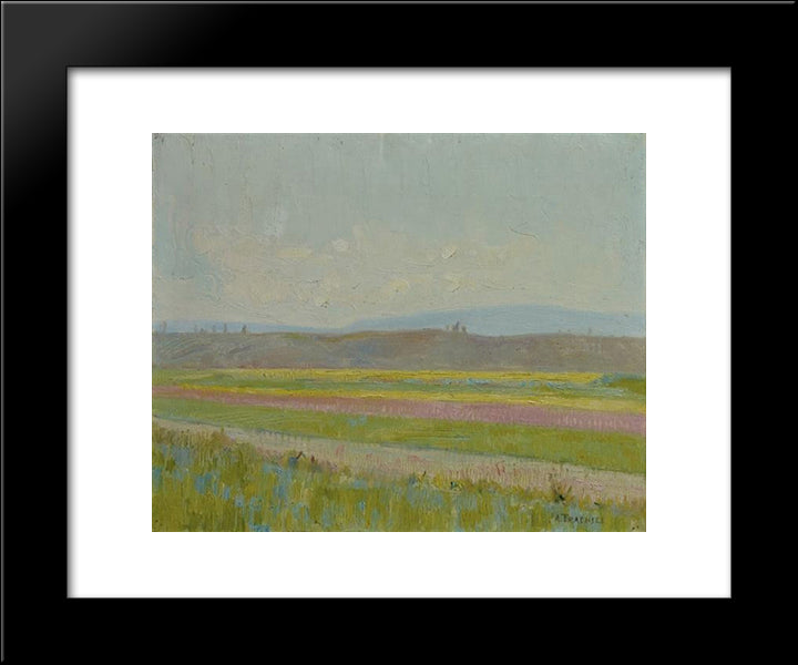 Spring Landscape 20x24 Black Modern Wood Framed Art Print Poster by Trachsel, Albert
