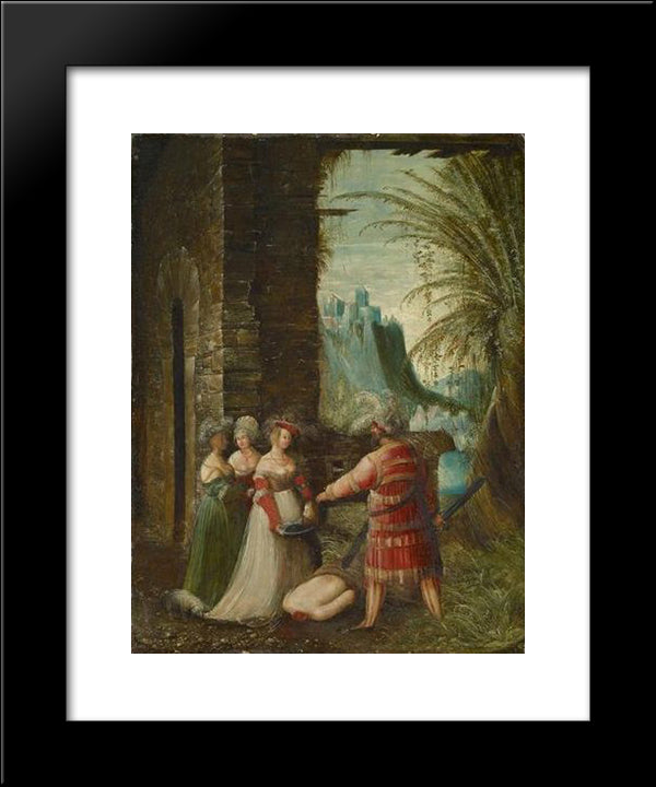 Beheading Of John The Baptist 20x24 Black Modern Wood Framed Art Print Poster by Altdorfer, Albrecht