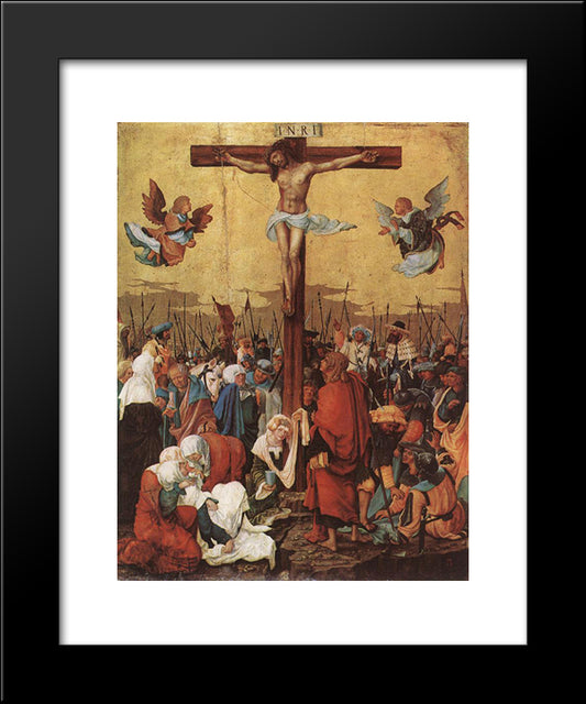 Christ On The Cross 20x24 Black Modern Wood Framed Art Print Poster by Altdorfer, Albrecht