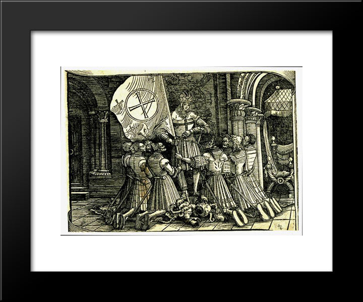 Crusade 20x24 Black Modern Wood Framed Art Print Poster by Altdorfer, Albrecht
