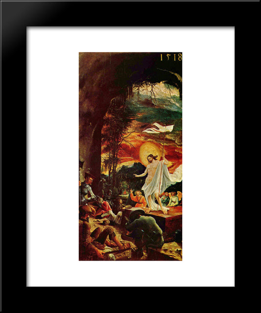 Resurrection Of Christ 20x24 Black Modern Wood Framed Art Print Poster by Altdorfer, Albrecht