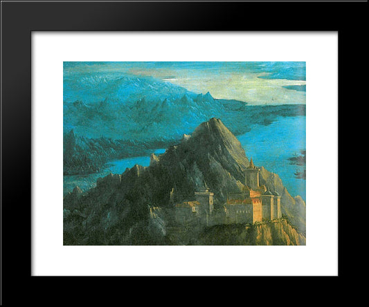 The Battle Of Issus(Fragment) 20x24 Black Modern Wood Framed Art Print Poster by Altdorfer, Albrecht