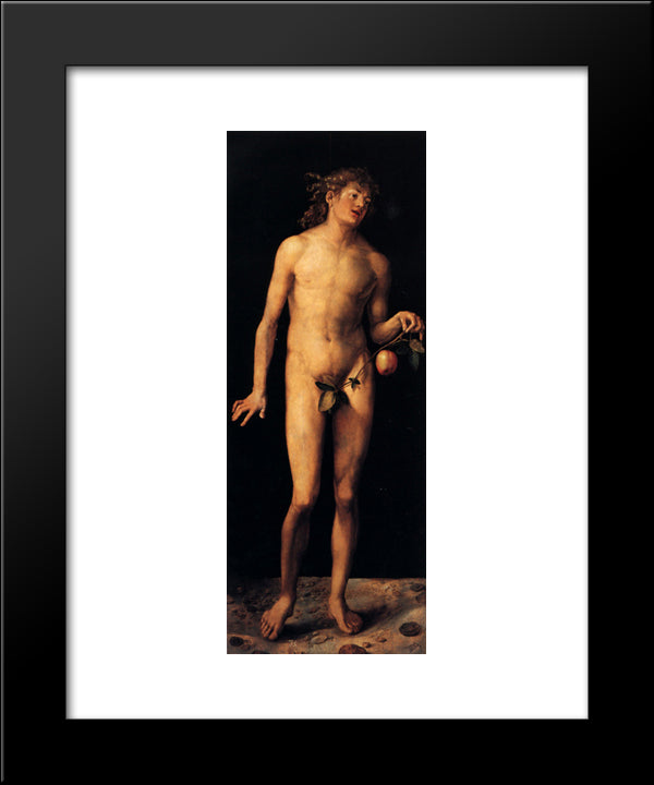 Adam 20x24 Black Modern Wood Framed Art Print Poster by Durer, Albrecht