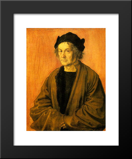 Albrecht Durer'S Father 20x24 Black Modern Wood Framed Art Print Poster by Durer, Albrecht