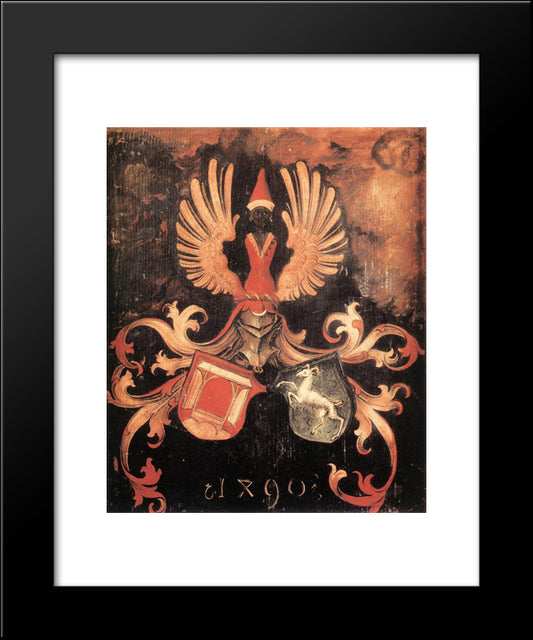 Alliance Coat Of Arms 20x24 Black Modern Wood Framed Art Print Poster by Durer, Albrecht