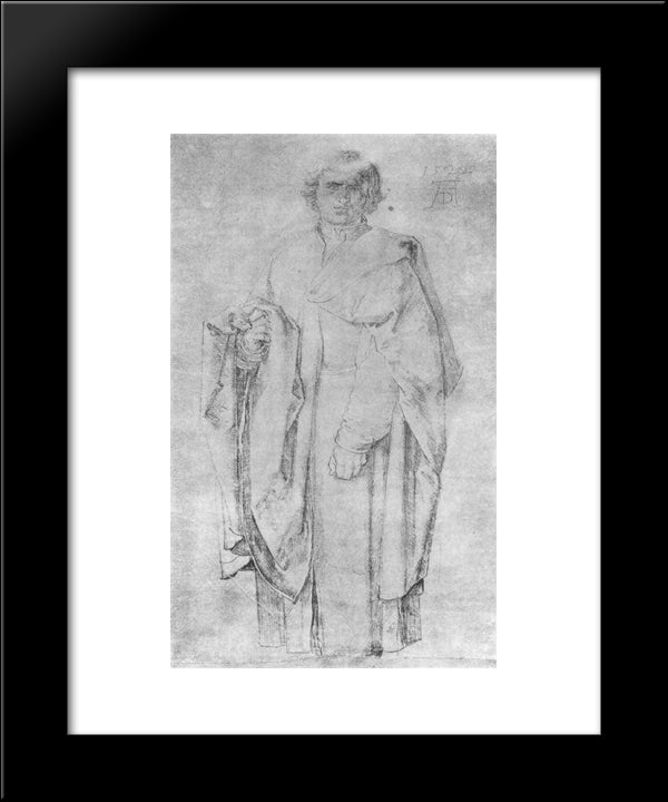 Apostle 20x24 Black Modern Wood Framed Art Print Poster by Durer, Albrecht
