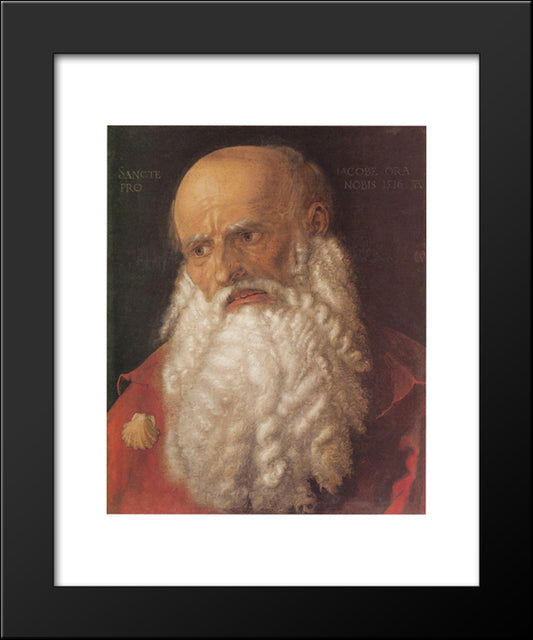 Apostle James  20x24 Black Modern Wood Framed Art Print Poster by Durer, Albrecht