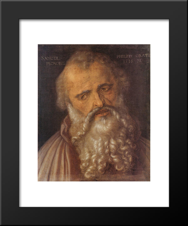 Apostle Philip  20x24 Black Modern Wood Framed Art Print Poster by Durer, Albrecht