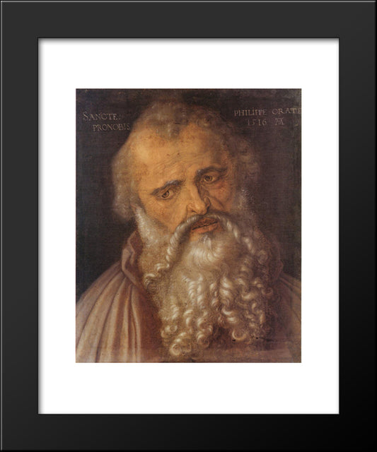 Apostle Philip  20x24 Black Modern Wood Framed Art Print Poster by Durer, Albrecht