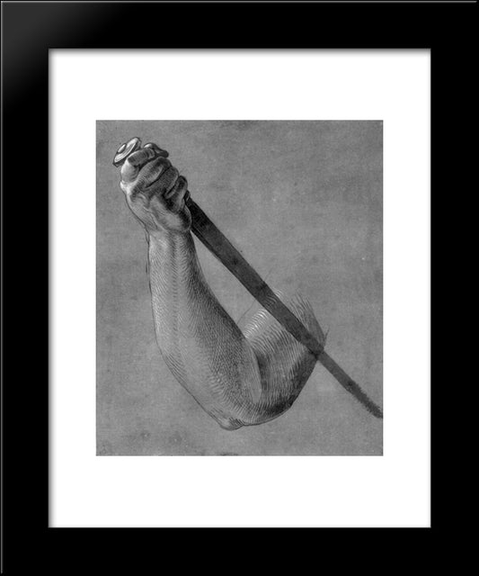 Arm Of Lucretia 20x24 Black Modern Wood Framed Art Print Poster by Durer, Albrecht