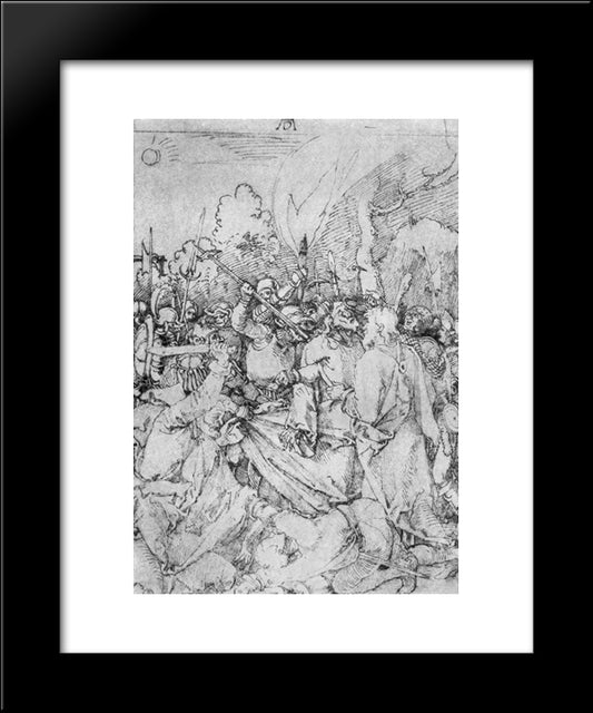 Arrest Of Christ  20x24 Black Modern Wood Framed Art Print Poster by Durer, Albrecht