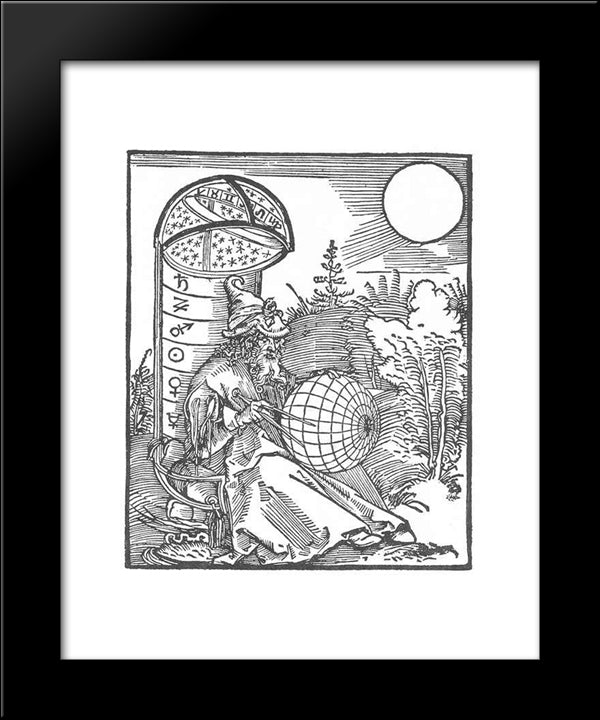 Astronomer 20x24 Black Modern Wood Framed Art Print Poster by Durer, Albrecht